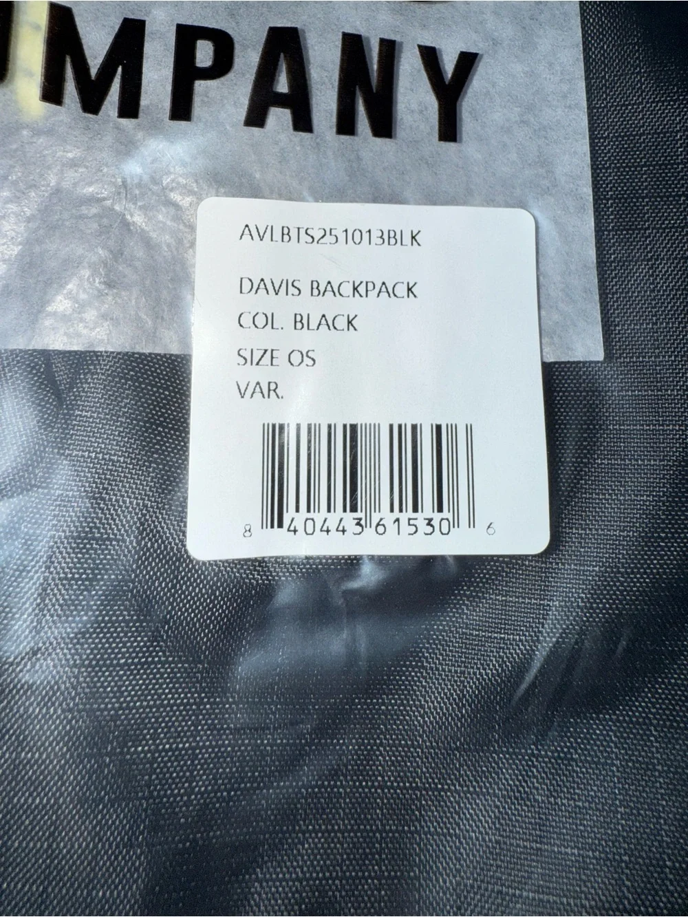 Avalanche Davis Backpack Black Lime Outdoor Travel Hiking School NWT 22